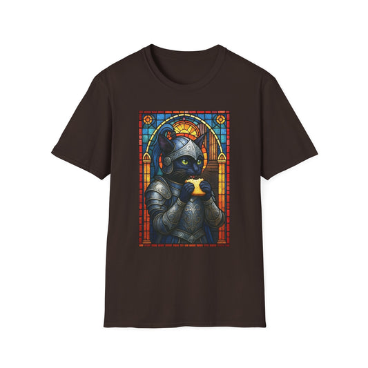 Sandwich Kitty Knight with Stained Glass - Unisex T-Shirt