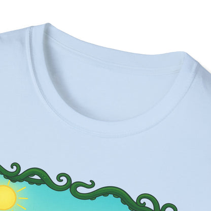 Kawaii Cthulhu Meadow Unisex Tee - Cute Eldritch Shirt