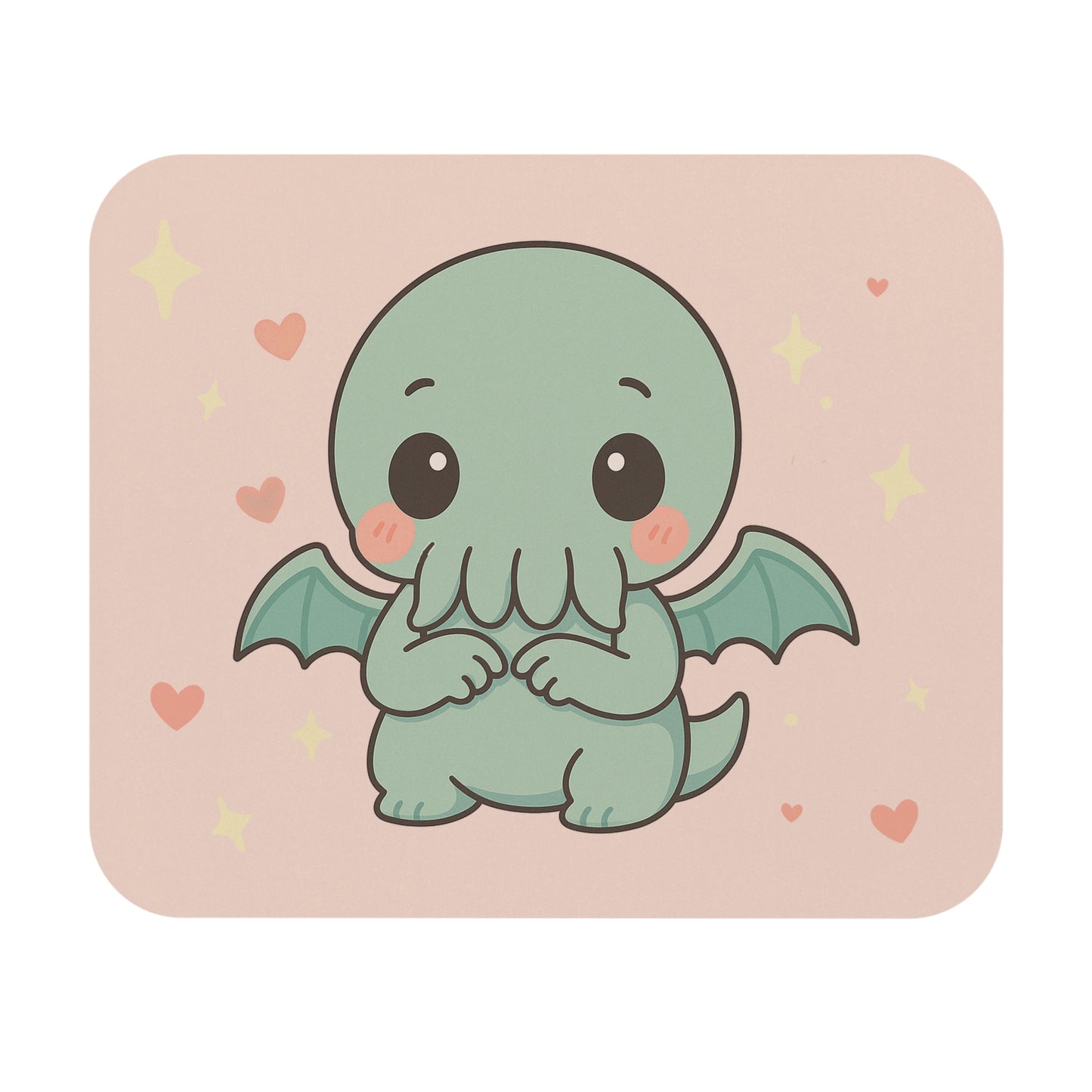 Shy Chibi Cthulhu - Mouse Pad