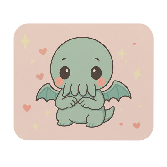 Shy Chibi Cthulhu - Mouse Pad