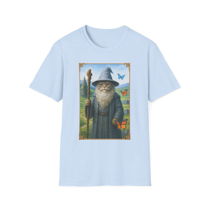 Wizard Kitty T-Shirt - Fantasy Cat Wizard Tee - Cozy Magical Cat Shirt