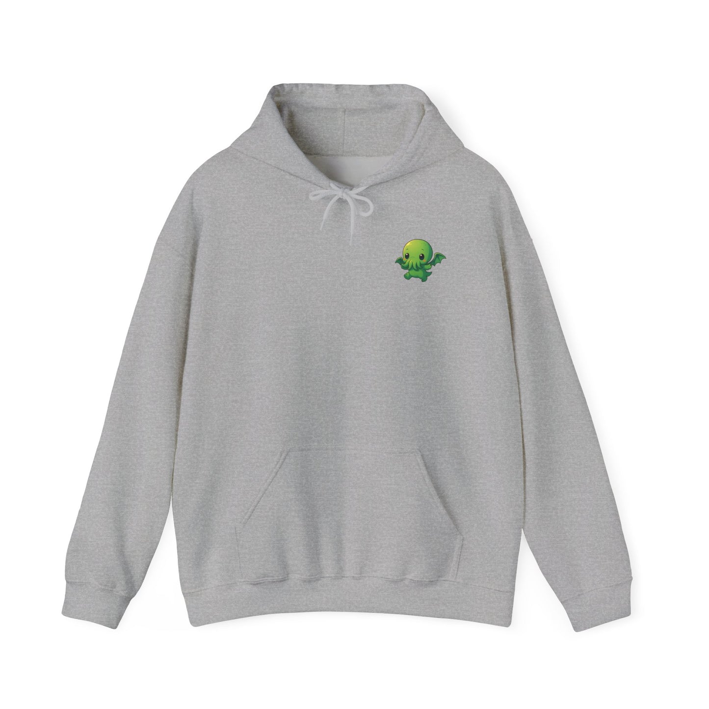 Kawaii Cthulhu Meadow Hoodie - Cute Eldritch Fleece Hooded Sweatshirt