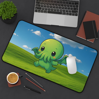 Blissful Chibi Cthulhu - Desk Mat