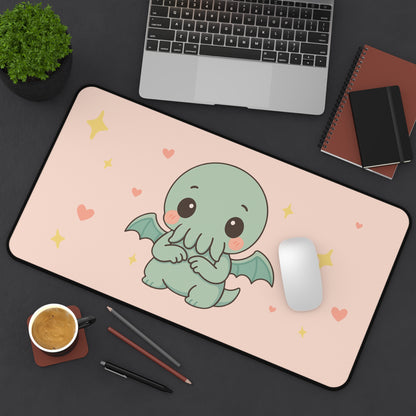 Shy Chibi Cthulhu - Desk Mat