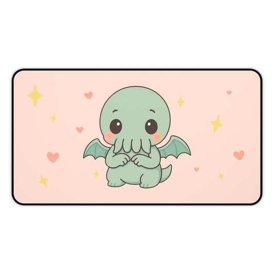 Shy Chibi Cthulhu - Desk Mat