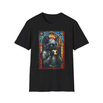 Sandwich Kitty Knight with Stained Glass - Unisex T-Shirt