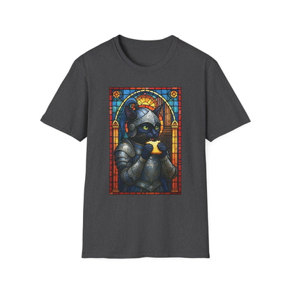 Sandwich Kitty Knight with Stained Glass - Unisex T-Shirt