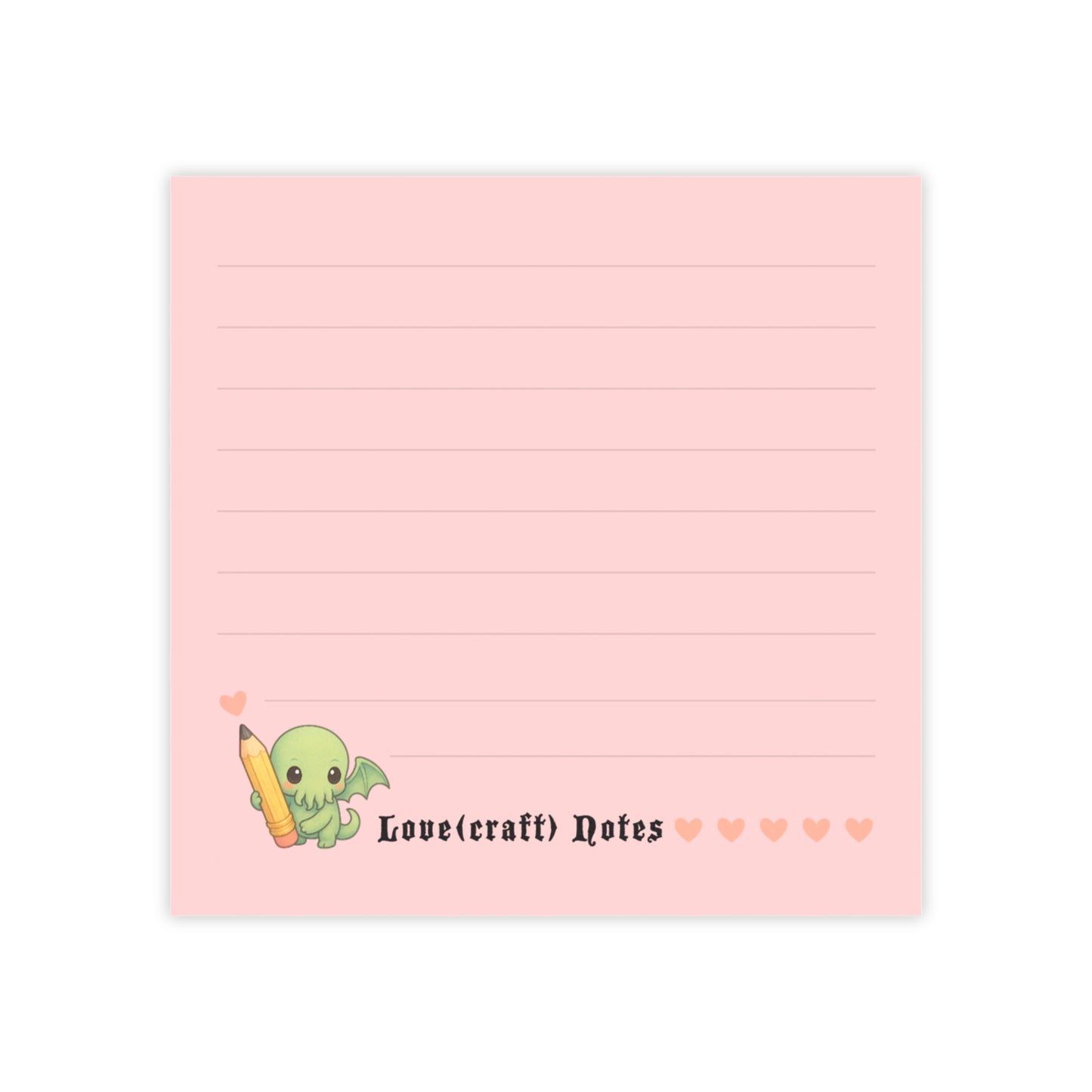 Love(craft) Notes - Chibi Cthulhu Sticky Notepad