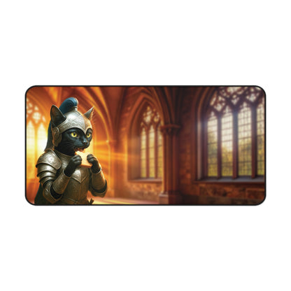 Sandwich Kitty Knight in the Cathedral - Desk Mat