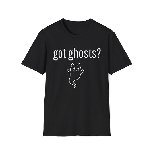 Got Ghosts? Gettysburg Does! Unisex Shirt - Cute Cat Ghosts Souvenir Tee, Front & Back Print