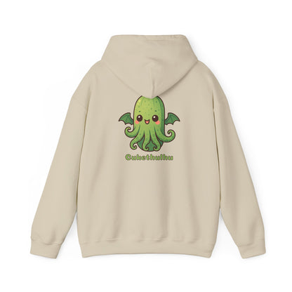 Cukethulhu Hoodie - Kawaii Cthulhu Fleece Hooded Sweatshirt for Veggie Lovers