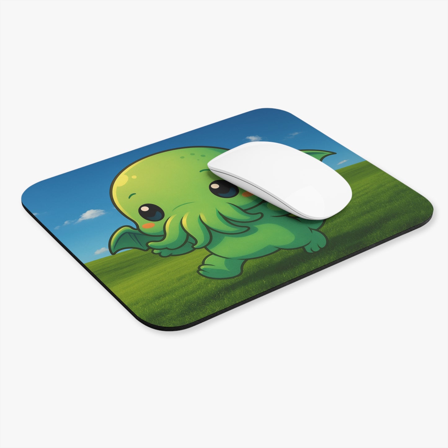 Blissful Chibi Cthulhu - Mouse Pad