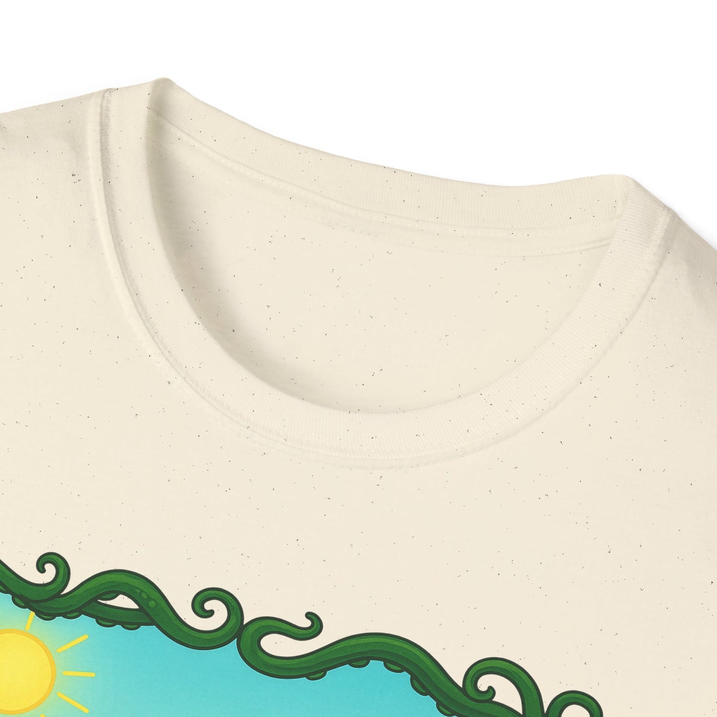 Kawaii Cthulhu Meadow Unisex Tee - Cute Eldritch Shirt