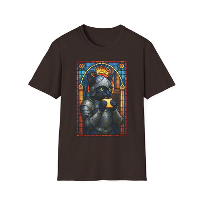 Sandwich Kitty Knight with Stained Glass - Unisex T-Shirt