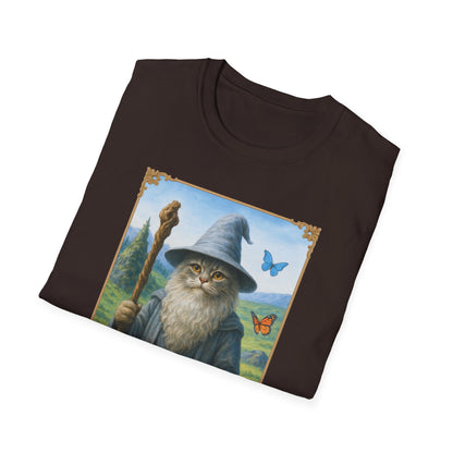 Wizard Kitty T-Shirt - Fantasy Cat Wizard Tee - Cozy Magical Cat Shirt