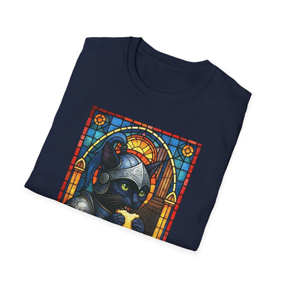 Sandwich Kitty Knight with Stained Glass - Unisex T-Shirt