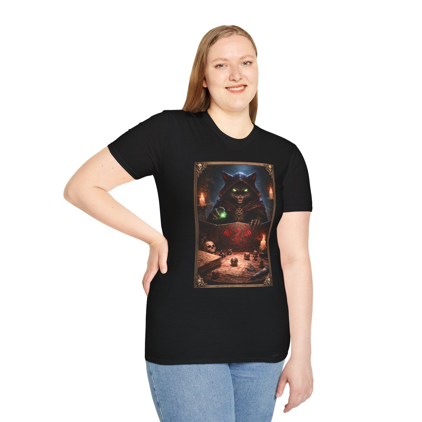 Evil Kitty Dungeon Master T-Shirt