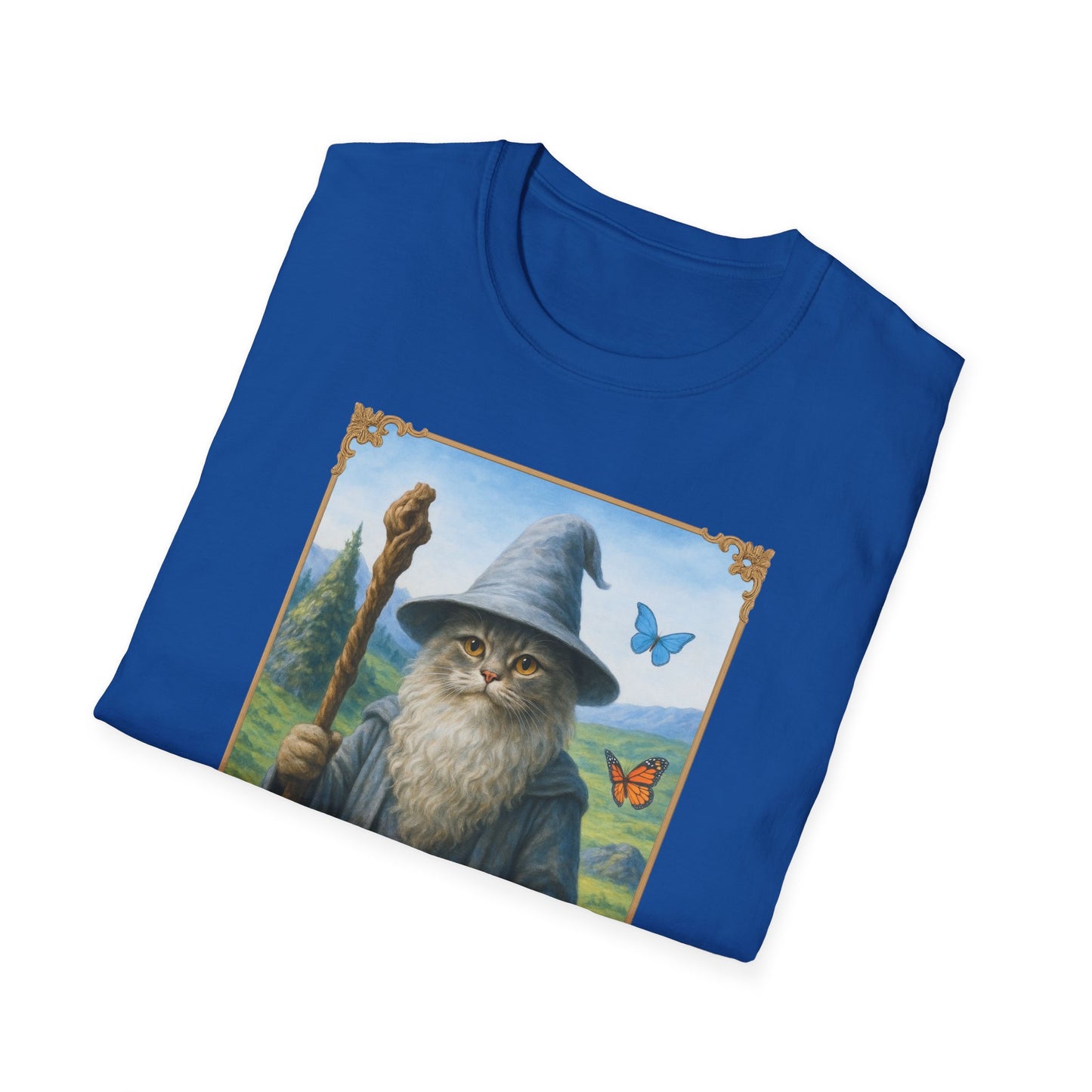 Wizard Kitty T-Shirt - Fantasy Cat Wizard Tee - Cozy Magical Cat Shirt