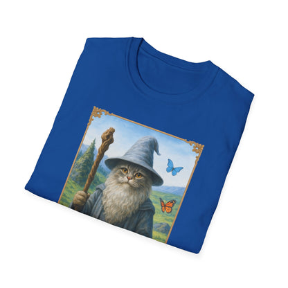 Wizard Kitty T-Shirt - Fantasy Cat Wizard Tee - Cozy Magical Cat Shirt