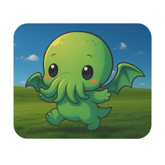 Blissful Chibi Cthulhu - Mouse Pad