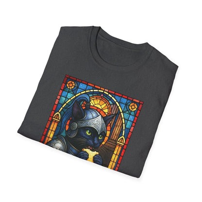 Sandwich Kitty Knight with Stained Glass - Unisex T-Shirt