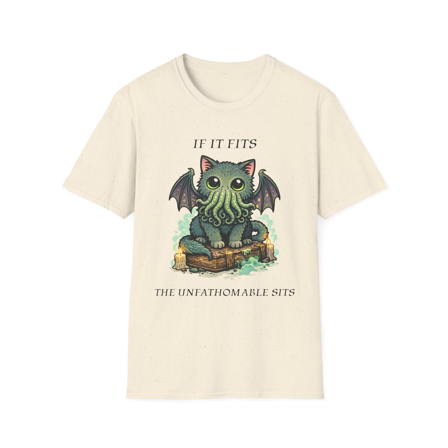 Cathulhu Unisex T-Shirt - If It Fits, The Unfathomable Sits