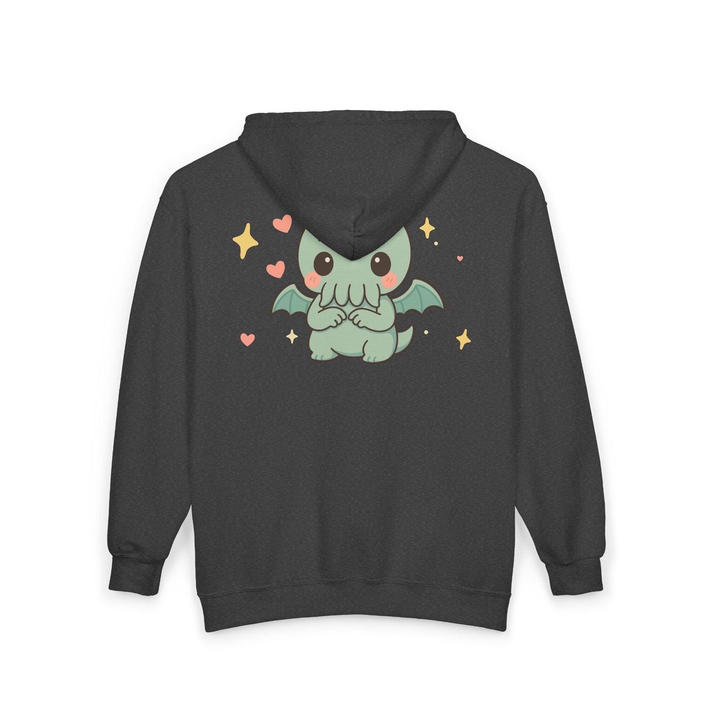 Shy Chibi Cthulhu - Unisex Zip Hoodie
