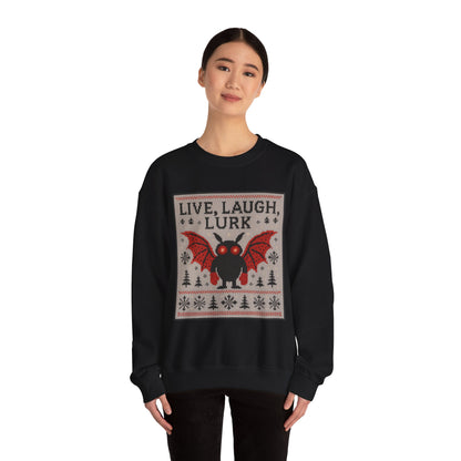 Live Laugh Lurk Mothman Not-Actually-Ugly "Ugly Christmas Sweater"