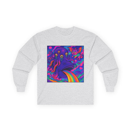Unhinged Eldritch Rainbow Long Sleeve Tee - Sparklewhale Nebula Kawaii Shirt