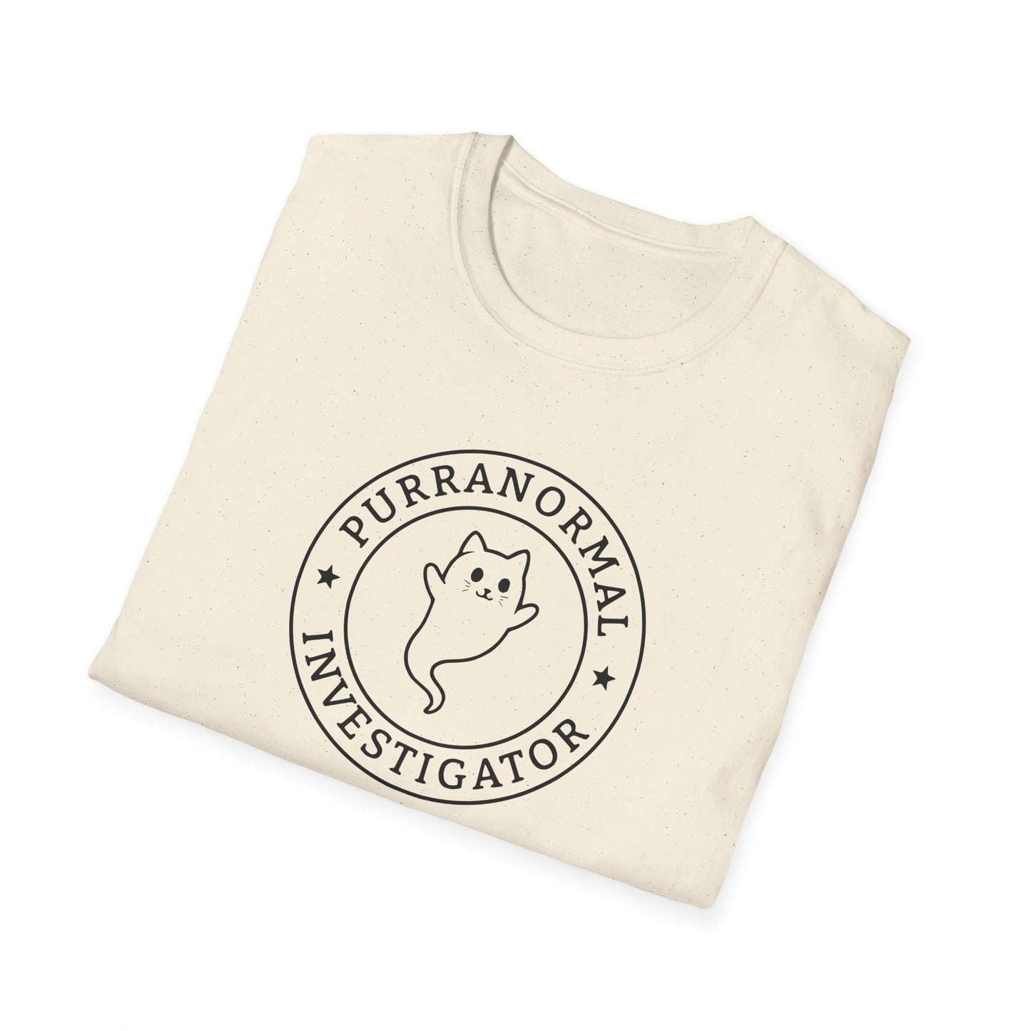 Purranormal Investigator Unisex T-Shirt - Ghost Hunting Paranormal Tee for Cat Lovers