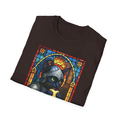 Sandwich Kitty Knight with Stained Glass - Unisex T-Shirt