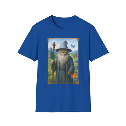 Wizard Kitty T-Shirt - Fantasy Cat Wizard Tee - Cozy Magical Cat Shirt