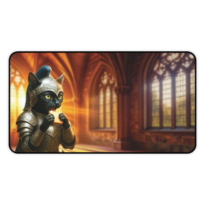 Sandwich Kitty Knight in the Cathedral - Desk Mat