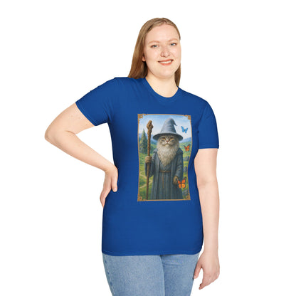 Wizard Kitty T-Shirt - Fantasy Cat Wizard Tee - Cozy Magical Cat Shirt