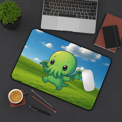 Blissful Chibi Cthulhu - Desk Mat