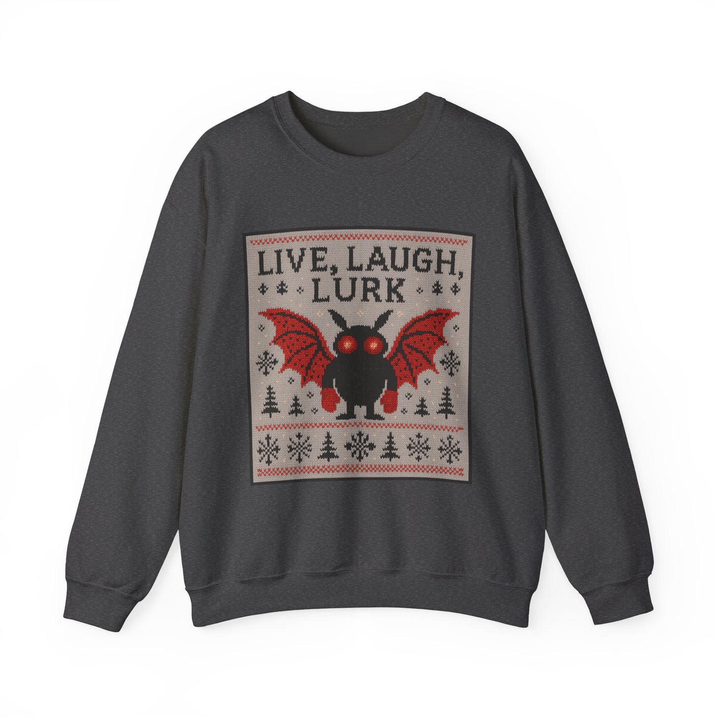 Live Laugh Lurk Mothman Not-Actually-Ugly "Ugly Christmas Sweater"