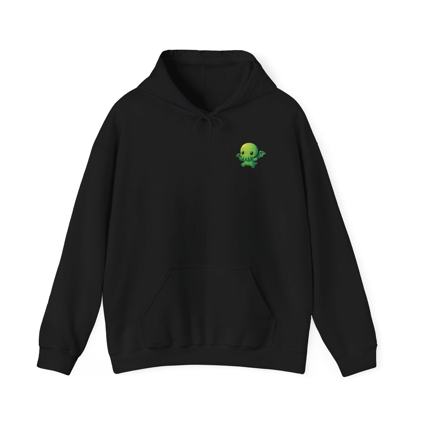 Kawaii Cthulhu Meadow Hoodie - Cute Eldritch Fleece Hooded Sweatshirt