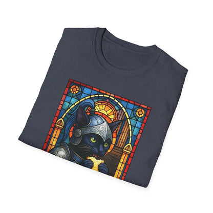 Sandwich Kitty Knight with Stained Glass - Unisex T-Shirt