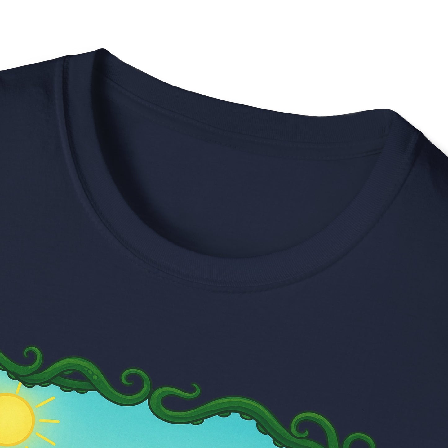 Kawaii Cthulhu Meadow Unisex Tee - Cute Eldritch Shirt