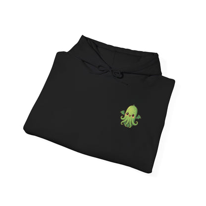 Cukethulhu Hoodie - Kawaii Cthulhu Fleece Hooded Sweatshirt for Veggie Lovers
