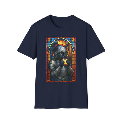 Sandwich Kitty Knight with Stained Glass - Unisex T-Shirt