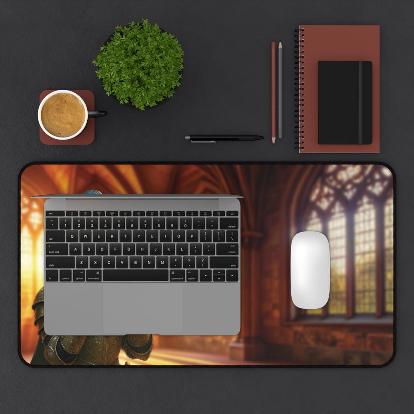 Sandwich Kitty Knight in the Cathedral - Desk Mat