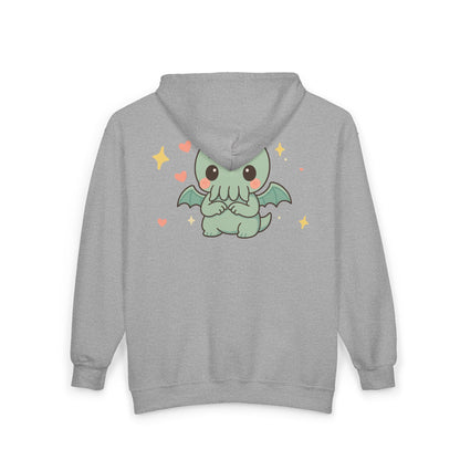 Shy Chibi Cthulhu - Unisex Zip Hoodie