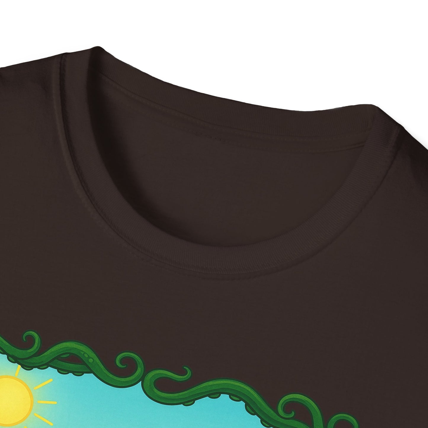 Kawaii Cthulhu Meadow Unisex Tee - Cute Eldritch Shirt