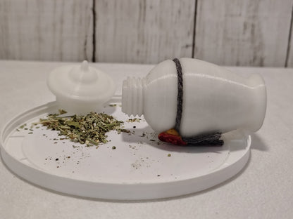 Victorian Urn Catnip Shaker - Ghostly Glow