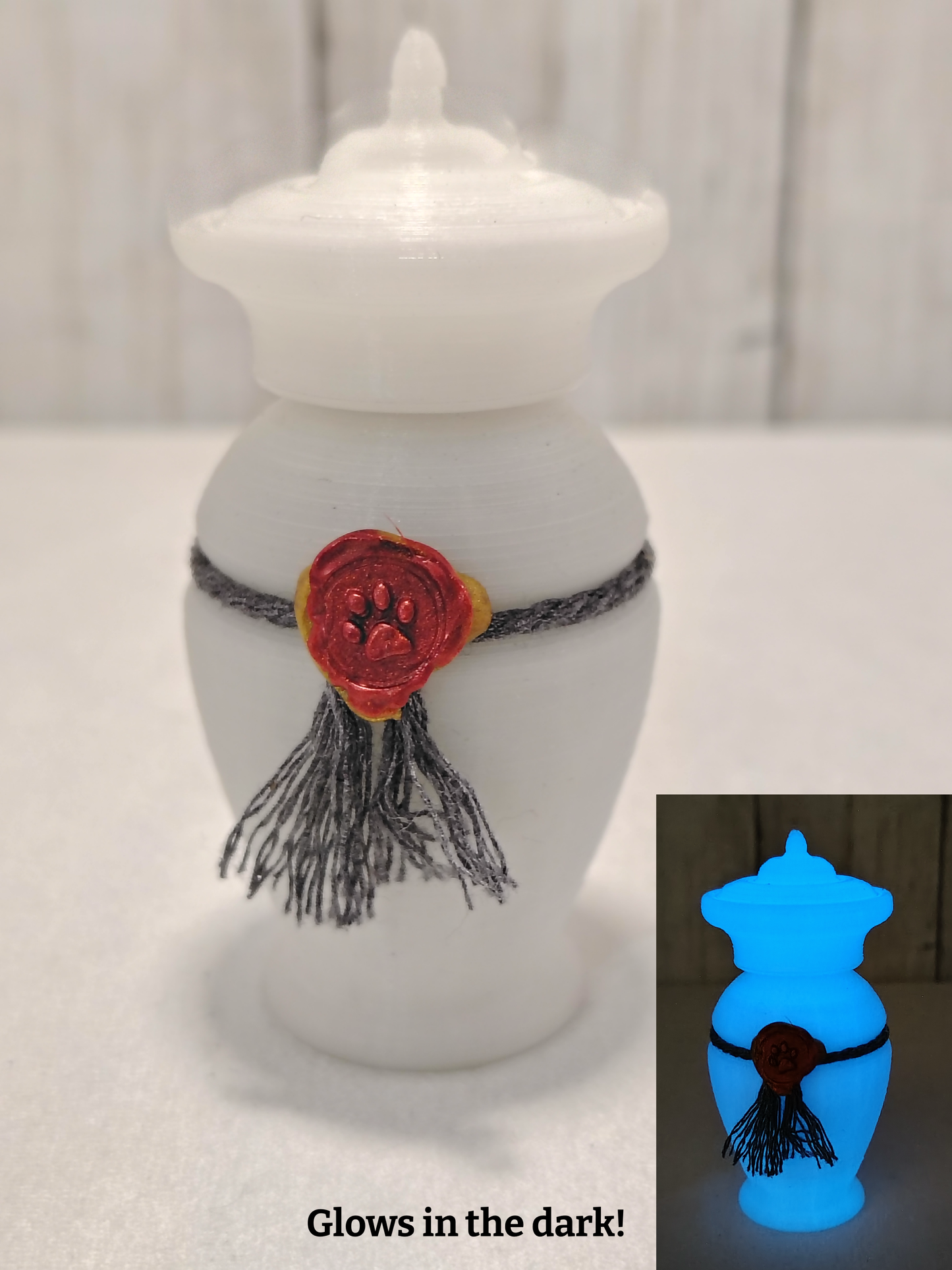 Victorian Urn Catnip Shaker - Ghostly Glow